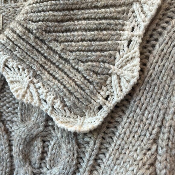 Women - XS - NWT Rylee + Cru Alice Cardigan Heathered Sand - Picture 6 of 6